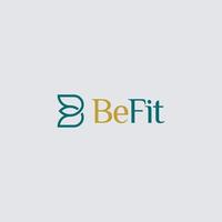 BeFit design concept for branding vector