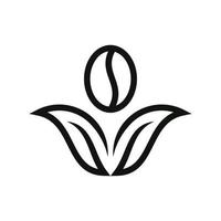 simple leaf logo design vector