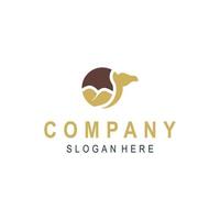 animal camel design logo vector