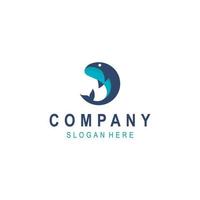 vector de diseño de logotipo de delfines