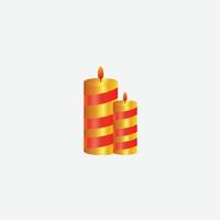 birthday candles illustration design gradient color vector