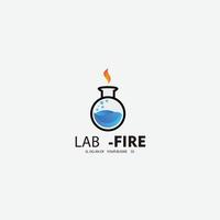 lab logo design gradient color icon vector