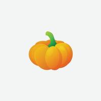 pumpkin orange illustration design gradient color vector