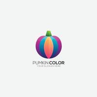 pumpkin color design gradient vector logo icon