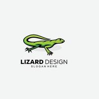 lizard design logo gradient color template icon vector