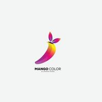 mango gradient color template logo icon vector