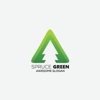 spruce green logo icon gradient colorful vector