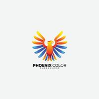 phoenix design colorful icon illustration vector