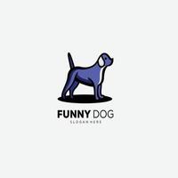 dog mascot logo design color illustration vector