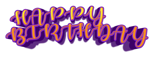 souhaits d'anniversaire heureux fêtes briller violet doré coloré joie événement veille png