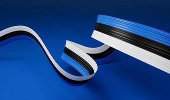 Happy Estonia Independence Day February 24th 3d Illustration photo