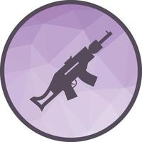 Gun Low Poly Background Icon vector