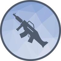 Machine Gun Low Poly Background Icon vector