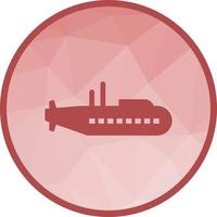 Submarine Low Poly Background Icon vector