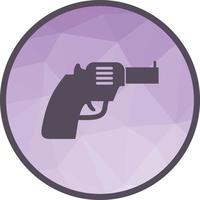 Revolver Low Poly Background Icon vector