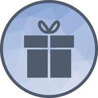 Gift box Low Poly Background Icon vector