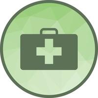 First Aid Box Low Poly Background Icon vector