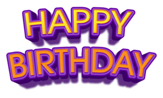 souhaits d'anniversaire heureux fêtes briller violet doré coloré joie événement veille png