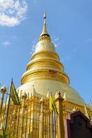 Golden pagoda in Thailand photo