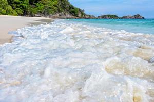 Beach and waves at Similan National Park in Thailand photo