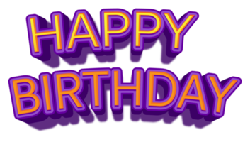 souhaits d'anniversaire heureux fêtes briller violet doré coloré joie événement veille png