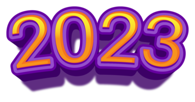 2023 feliz año nuevo víspera oro púrpura texto resplandecer brillante png