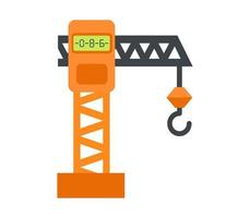 crane hook on a white background vector