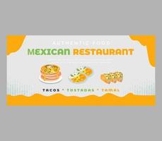 Burger food banner Pro vector