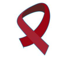 red ribbon bow vector