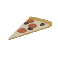 pizza slice 3d icon, suitable for use as an additional element in your design png