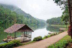 Pang Ung, Beautiful forest lake in the morning photo