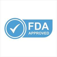 FDA Approved Food and Drug Administration stamp, icon, symbol, label, badge, logo, seal vector