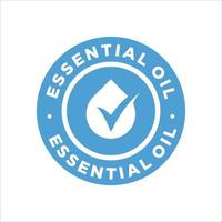 Essential oil logo template illustration. suitable for product label vector