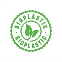 Bioplastic stamp, biodegradable stamp, compostable vector