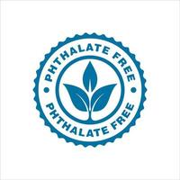 Phthalate free icon. Round isolated symbol. vector