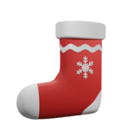 Chaussette de Noël 3D png