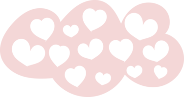 boho cuore nube png