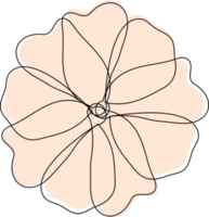 flor de decoración minimalista png