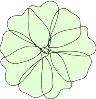minimalistische decoratie bloem png