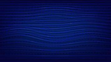 abstract line wave pattern on blue lighting. futuristic and technology background concept vector