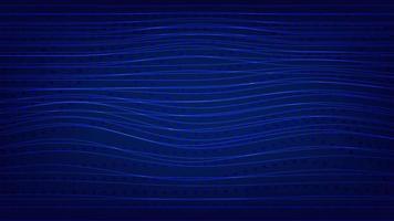 abstract line wave pattern on blue lighting. futuristic and technology background concept vector