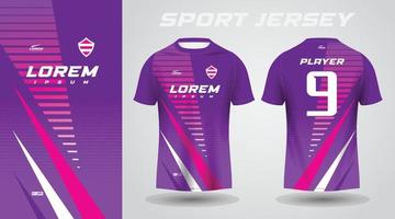 purple pink sport jersey design vector