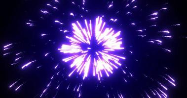 Abstract background of bright purple glowing shiny bright beautiful festive fireworks salute photo