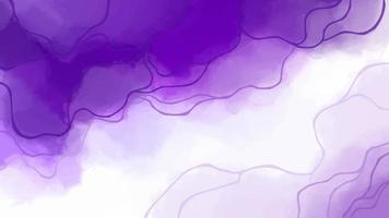 Abstract purple watercolor background. Aesthetic ink painting vector