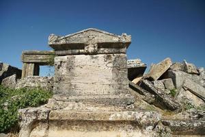 Tomb at Hierapolis Ancient City, Pamukkale, Denizli, Turkiye photo