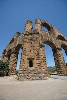 Aqueduct of Aspendos Ancient City in Antalya, Turkiye photo