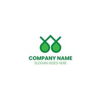 Letter A with Eco and green house logo design vector