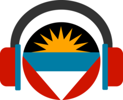 antigua und barbuda kopfhörerflagge. png