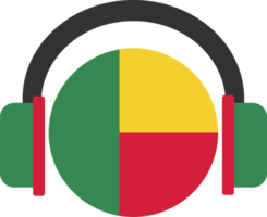 bandeira de fone de ouvido benin. png