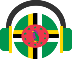 Dominica headphone flag. png